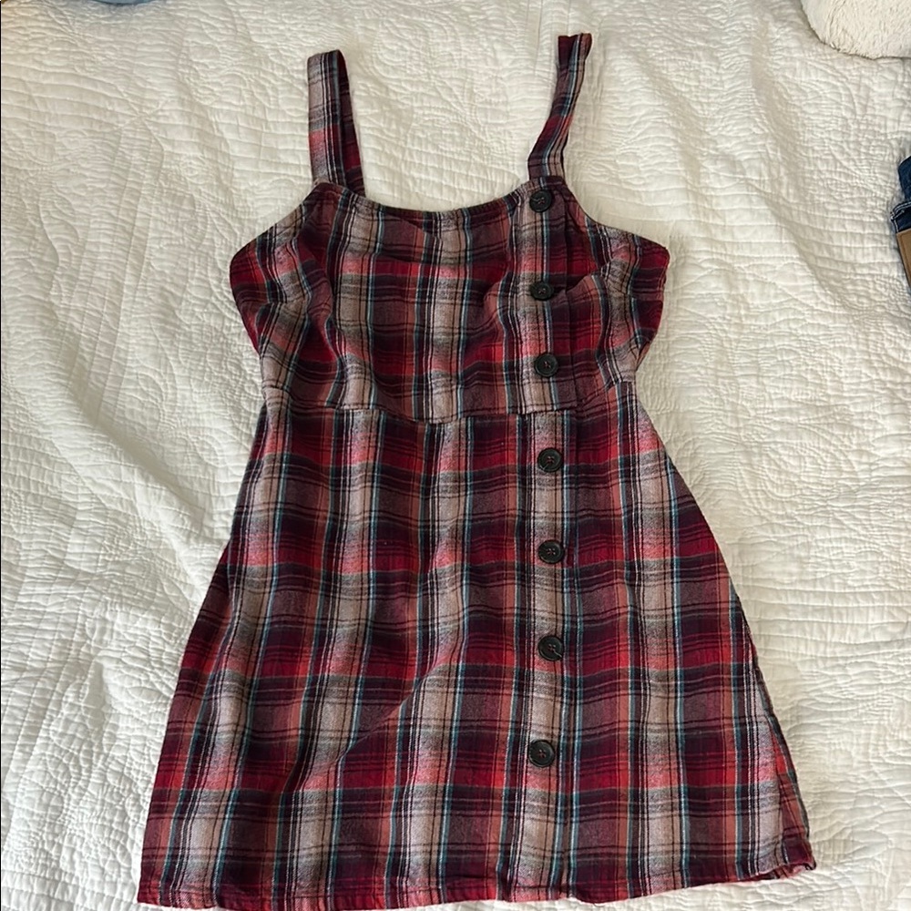 Wild Fable Red Plaid Mini Dress